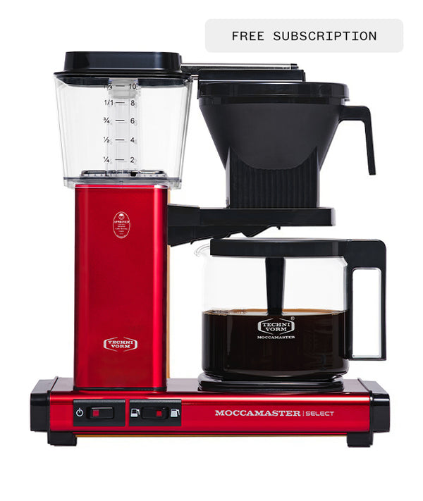 Moccamaster Select 1.25L Coffee Maker Red Metallic-Market Lane Coffee