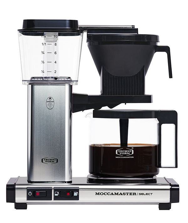 Moccamaster Select 1.25L Coffee Maker Polished Silver-Market Lane Coffee