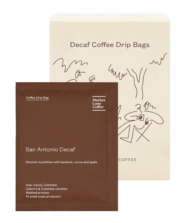 Coffee Drip Bags – San Antonio Decaf-Market Lane Coffee
