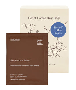 Coffee Drip Bags – San Antonio Decaf-Market Lane Coffee