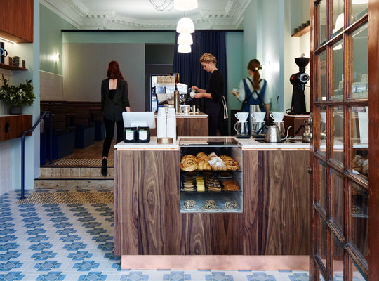 Market Lane Coffee コリンズ・ストリート店のカウンター