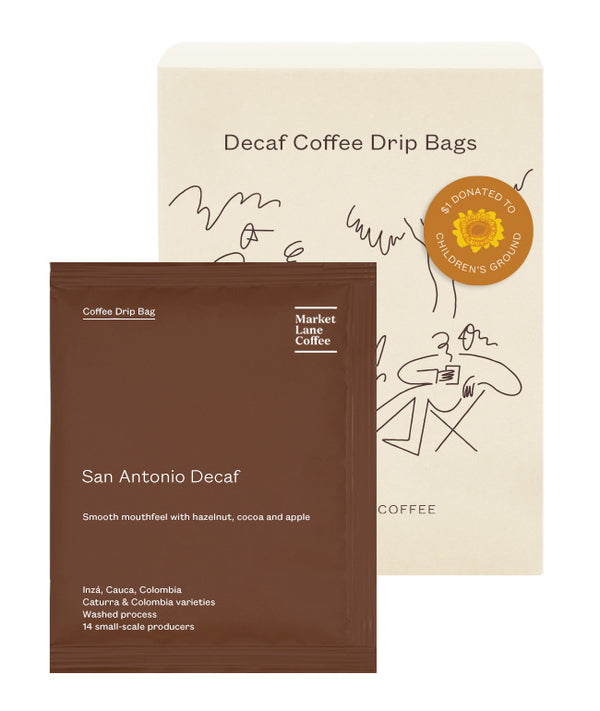 Coffee Drip Bags – San Antonio Decaf-Market Lane Coffee